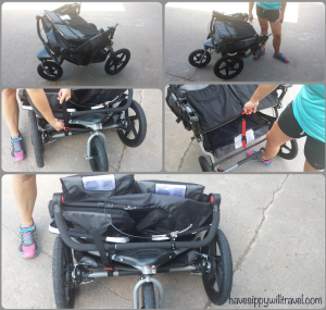 bob double stroller fold up